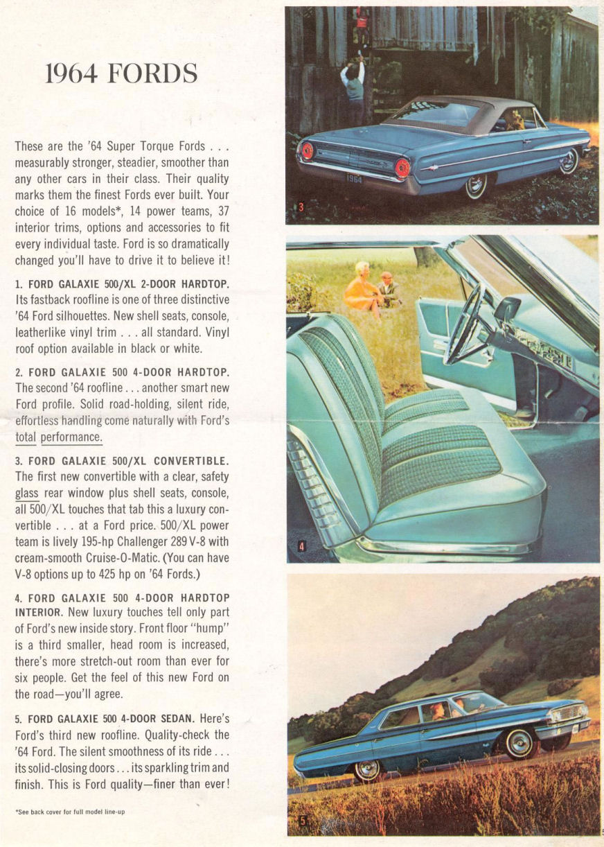 1964 Ford Brochure Page 5
